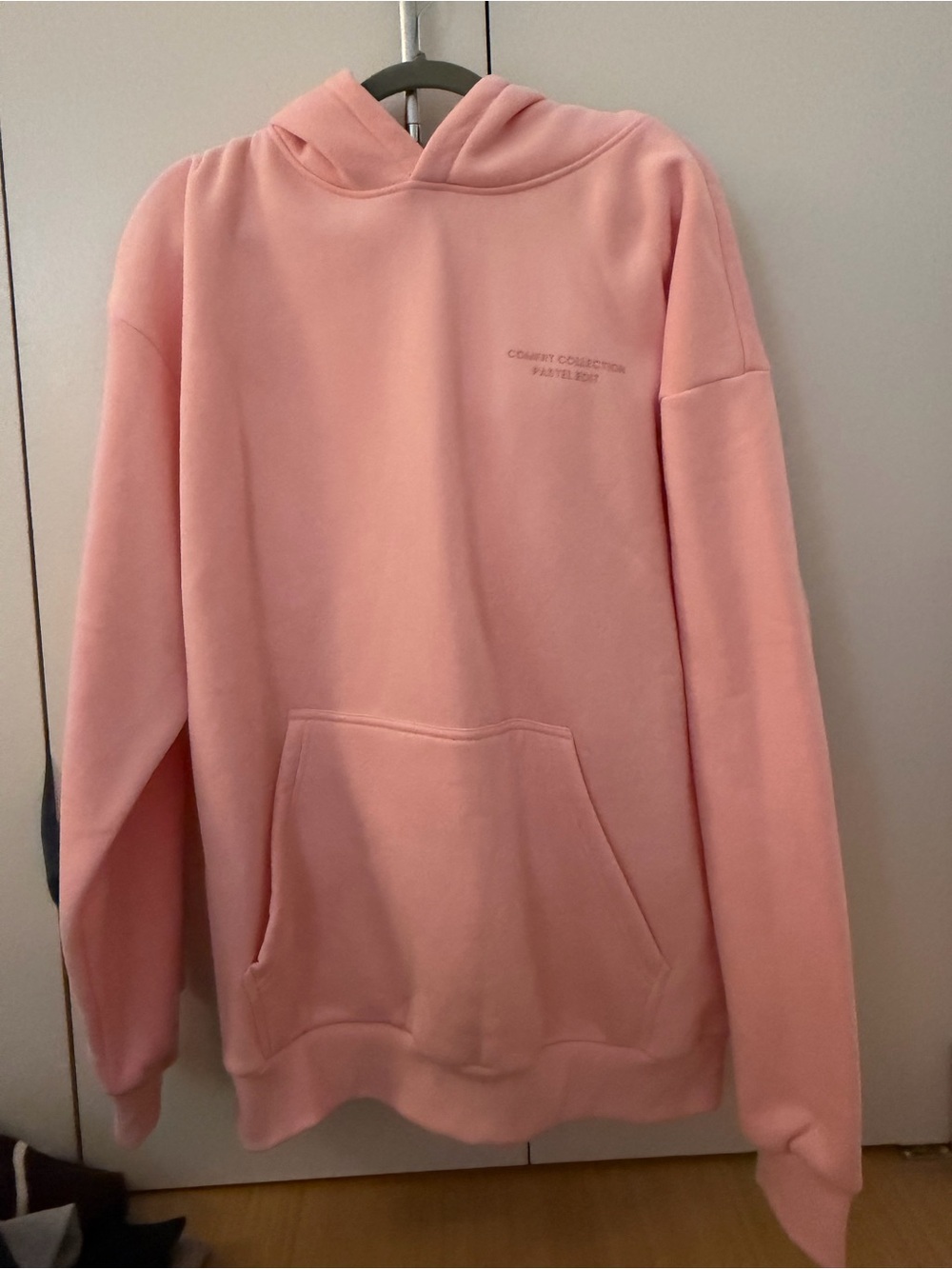Men's Pastel Pink Pullover Hoodie Sweatshirt